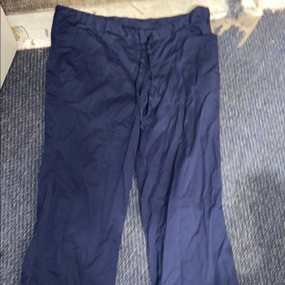 blue scrub pants